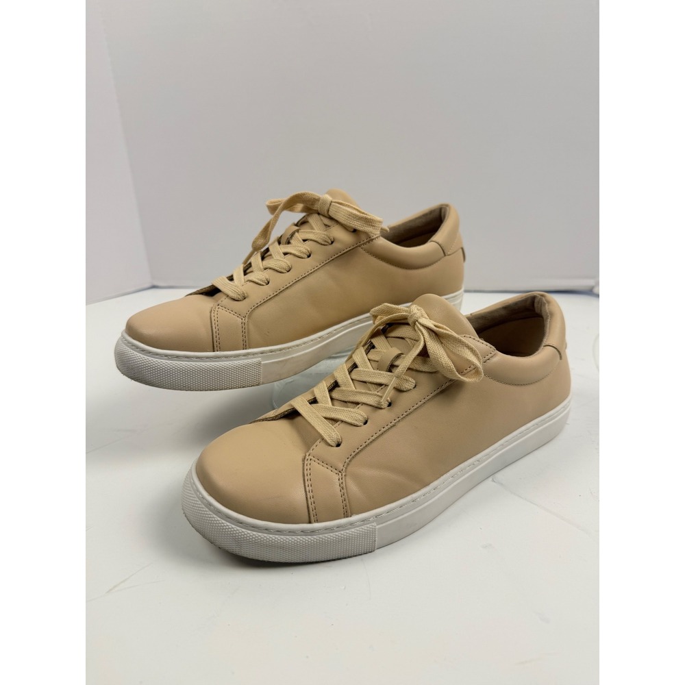 Urban Sport by J/Slides Womens Tan Beige Low Top Lace Up Sneakers Size 9W